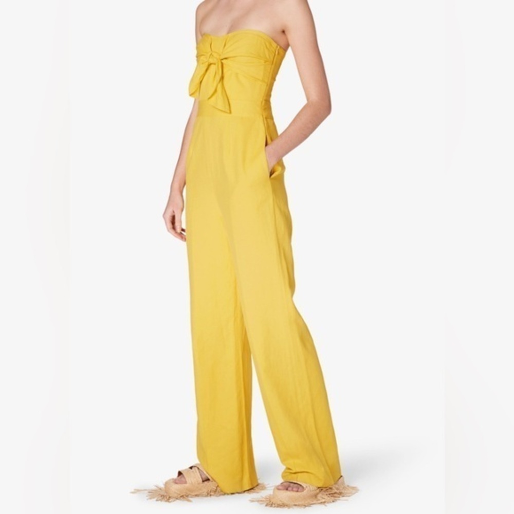 Derek Lam 10 Crosby Yellow Strapless Jumpsuit Sz. 0 NWT!